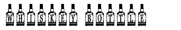 Whiskey Bottle font preview